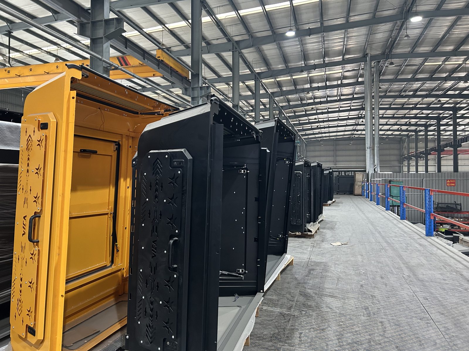 Finished canopies on the line